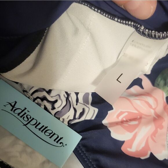 NWT High Waisted Swimsuits Mesh Sporty Tops Retro Swimwear Modest Racerback - Picture 5 of 5